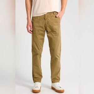 AG AdrianoGoldschmeid Tan Clyfton Fatigue Relaxed Tapered Utility Pants 32 NWT